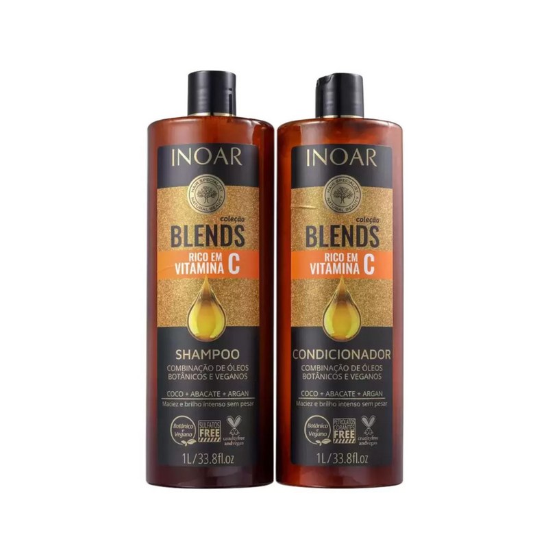 Pack INOAR Blends Shampoo + Acondicionador 1L