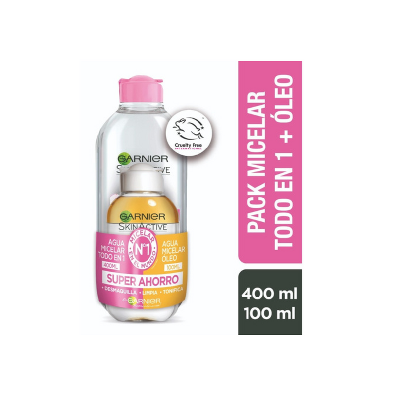 Pack Micelar Rosa 400 ML + Oleo 100 ML