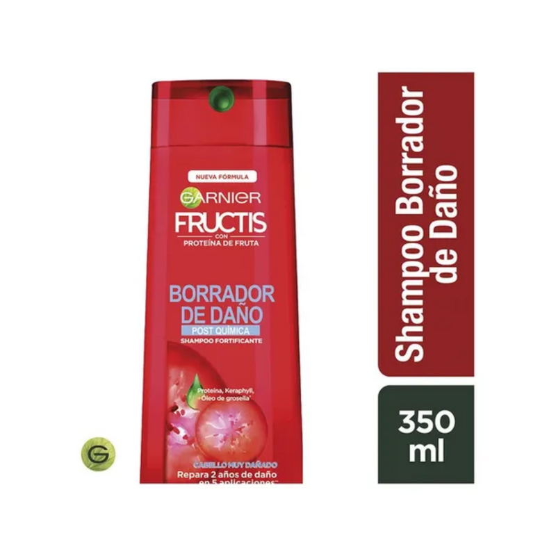 Garnier FRUCTIS BORRADOR DAÑO POST QUIMICA SHAMPOO 350 ML