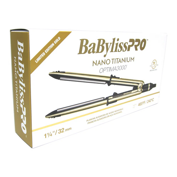 Plancha Alisadora Optima 3000 Gold BNTRG3000TUZ BabylissPro