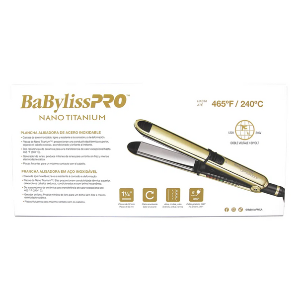 Plancha Alisadora Optima 3000 Gold BNTRG3000TUZ BabylissPro