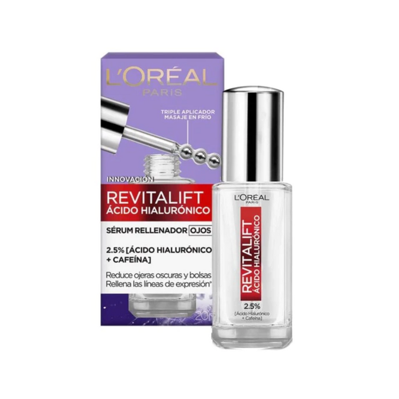 Loréal Paris Serum Rellenador de Ojos Revitalift Acido Hialuronico 20 mL