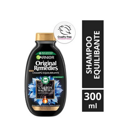 Shampoo Garnier Carbón Magnético 300 ML