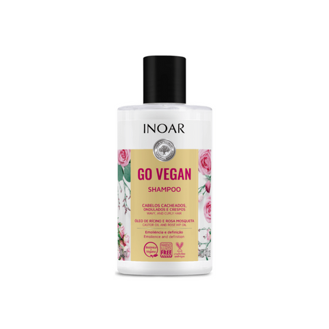 Shampoo INOAR Go Vegan 300 ml. Cabellos Rizados