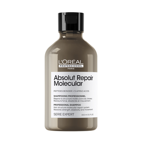 Shampoo Profesional Sin Sulfatos para cabellos dañados Absolut Repair Molecular 300ml