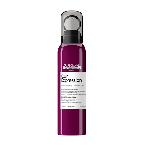 Spray Acelerador Del Secado Cabello Rizado y Ondas Curl Expression Serie Expert 150 ML Loreal Pro