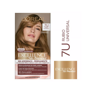 Tintura Excellence Sin Amoniaco 7U Rubio Universal L'Oréal Paris