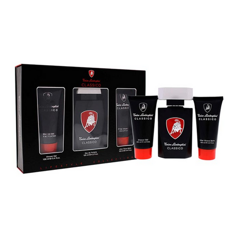 Tonino Lamborghini Set de 3 piezas Classico EDT 125 ML + Shower Gel 100 ML + After Shave 100 ML  Hombre