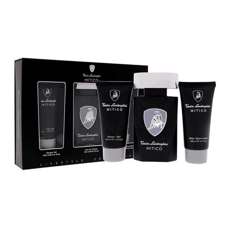 Tonino Lamborghini Set de 3 piezas Mitico EDT 125 ML + Shower Gel 100 ML + After Shave 100 ML  Hombre