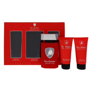 Tonino Lamborghini Set de 3 piezas Sportivo EDT 125 ML + Shower Gel 100 ML + After Shave 100 ML  Hombre