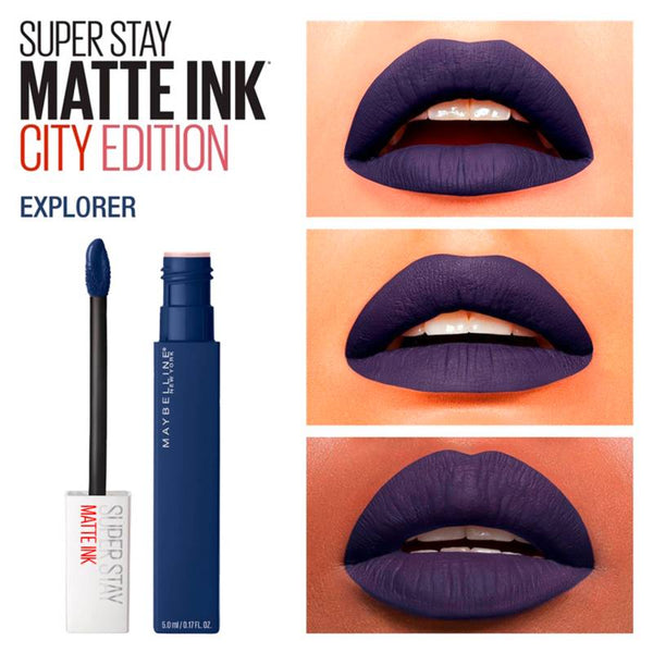 Labial Larga Duración Superstay Matte Ink City 105 Explorer