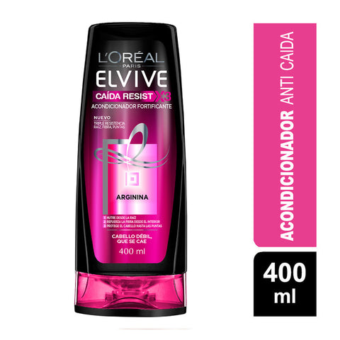 Acondicionador Elvive Caida Resist X3 Cabello Debil 400 Ml