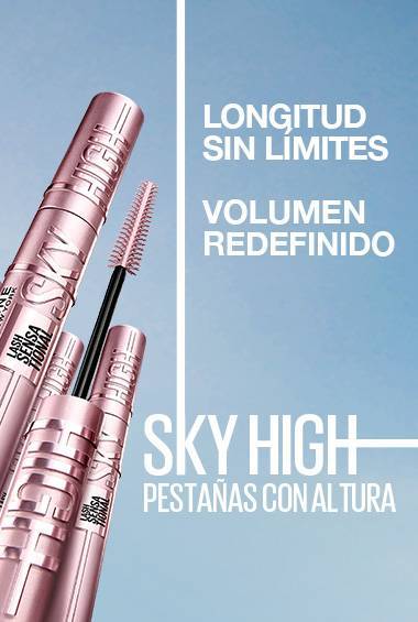 Maybelline Máscara de pestañas Lash Sensational Sky High A Prueba De Agua Muy Negro